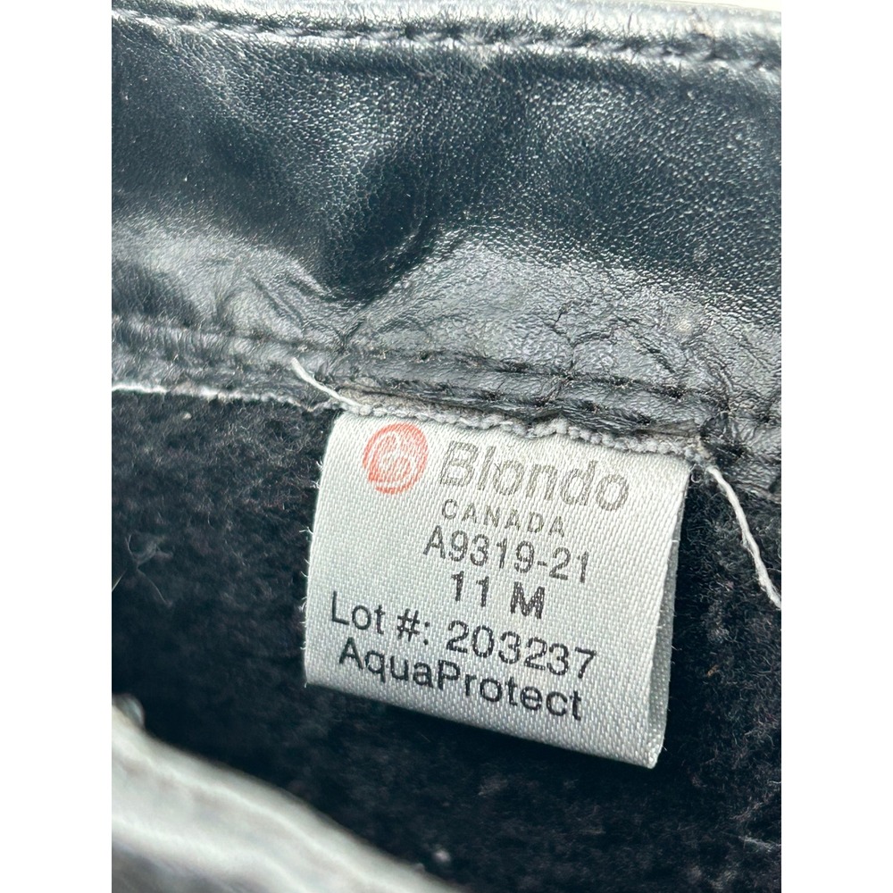 Blondo Canada AquaProtect Black Leather Waterproof Side Zip Boots Men Size 11M - Picture 8 of 12
